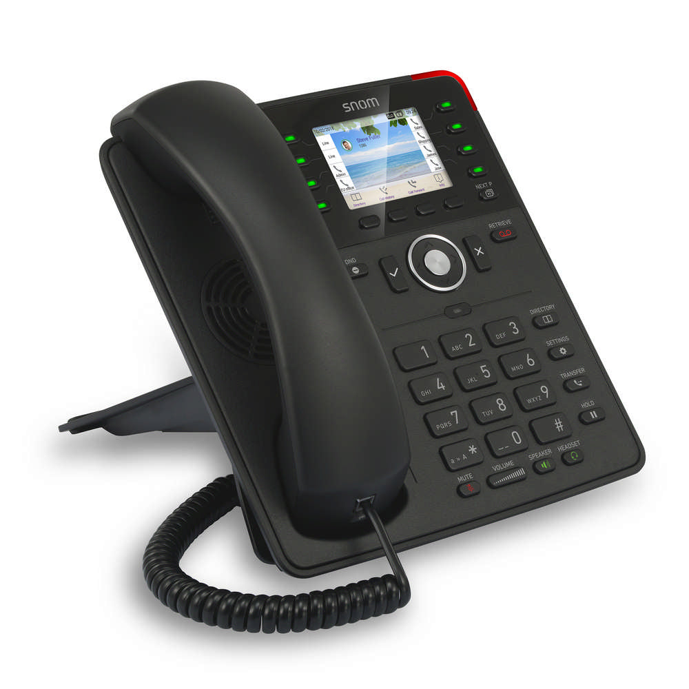 SNOM D735 SIP Desk Telephone, l 2.7 Inch TFT Display, 32 Self-Labeling Function Keys (8 Physical), Black SNOM D735 SIP Desk Telephone, l 2.7 Inch TFT Display, 32 Self-Labeling Function Keys (8 Physical), Black